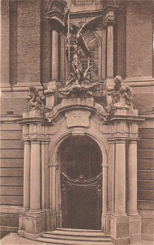 Duitsland Hamburg Der Haupteingang der Grobe Michaeliskirche - 1