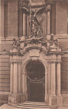 Duitsland Hamburg Der Haupteingang der Grobe Michaeliskirche