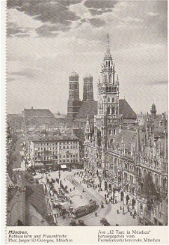 Duitsland Munchen Rathausturm und Frauenkirche - 1