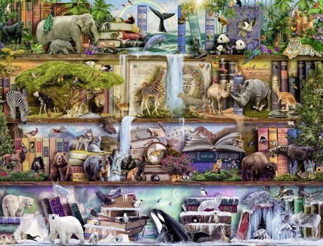 Ravensburger - Gigantische Dierenwereld - 2000 Stukjes Nieuw - 1