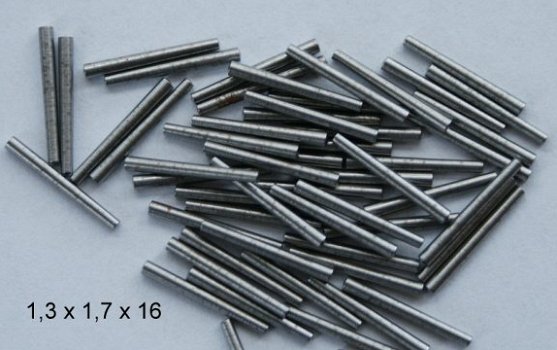 100 voorsteekstiften / conische pennen. nr. 0602 0.80x1.20-14mm € 7,50 - 4