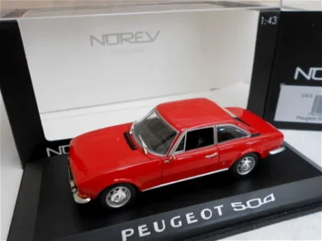 1:43 Norev 475416 Peugeot 504 Coupé 1969 rood - 1