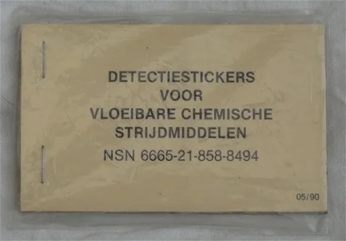 Detectie Stickers Boekje, NBC, Koninklijke Landmacht, 1990.(Nr.5) - 0
