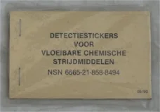 Detectie Stickers Boekje, NBC, Koninklijke Landmacht, 1990.(Nr.5)