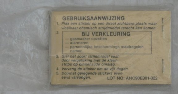 Detectie Stickers Boekje, NBC, Koninklijke Landmacht, 1990.(Nr.5) - 2