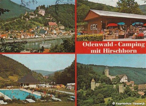 Duitsland Odenwald-Camping mit Hirschhorn 1986 - 1