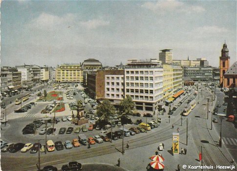 Duitsland Frankfurt am Main Blick auf Rossmarkt 1961 - 1