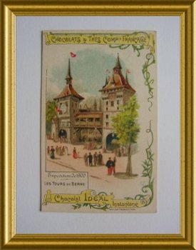 Oud reclamekaartje : wereldtentoonstelling 1900, chocola - 1