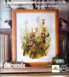 ORCHIDEA VOORBEDRUKT BORDUURPAKKET "VOGELS IN HET RIET