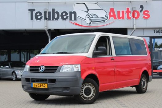 Volkswagen Transporter - 1.9 TDI 340 TRENDLINE DC Excl. BTW radio cd speler, dubbel cabine, trekhaak - 1