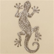 Wanddecoratie Salamander metaal