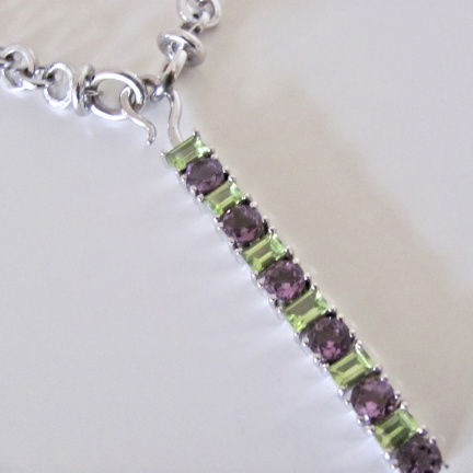 NIEUW Zwaar zilveren Y-collier zirkonia INCLUSIEF VERZENDEN - Afbeelding 3