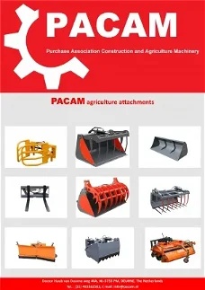 PACAM aanbouwdelen voor kniklader, minishovel en voorladers
