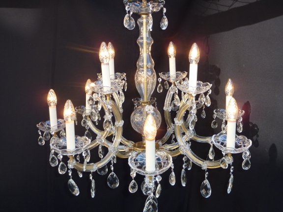12 lamps Maria Theresia kroonluchter met hoge bogen - nr. 1