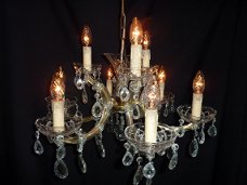 9 lamps Maria Theresia kroonluchter laag model