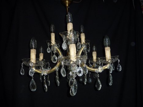 9 lamps Maria Theresia kroonluchter laag model - 3