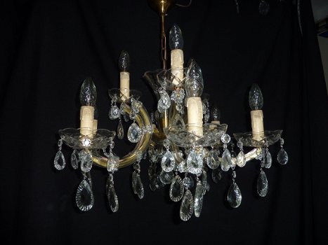 9 lamps Maria Theresia kroonluchter laag model - 4