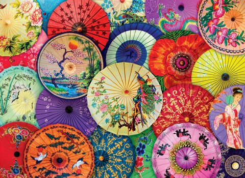 Eurographics - Asian Oil-Paper Umbrellas - 1000 Stukjes Nieuw - 1