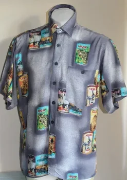 Hawai blouse/overhemd blikjes - Vintage - 1