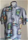 Hawai blouse/overhemd blikjes - Vintage - 1 - Thumbnail