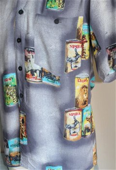 Hawai blouse/overhemd blikjes - Vintage - 2