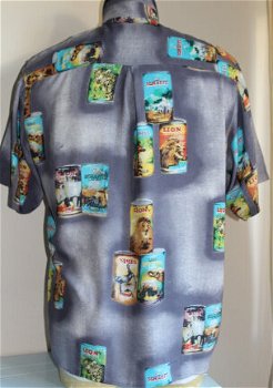 Hawai blouse/overhemd blikjes - Vintage - 4