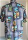 Hawai blouse/overhemd blikjes - Vintage - 4 - Thumbnail