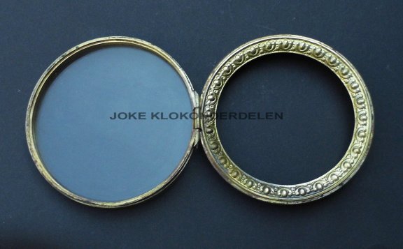 === Pendule deur = geslepen glas = oud = 37581 - Afbeelding 2
