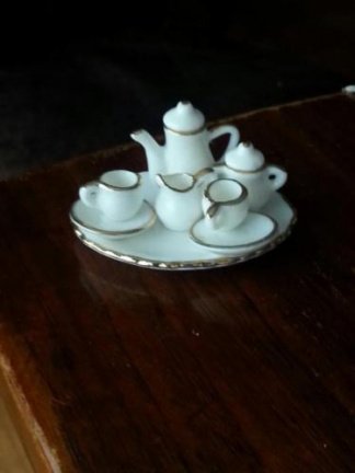 poppenhuis miniaturen klein koffie serviesje - nr. 1
