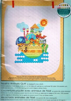 SALE DIMENSIONS Borduurpakket NOAH's ANIMALS , QUILT - 1