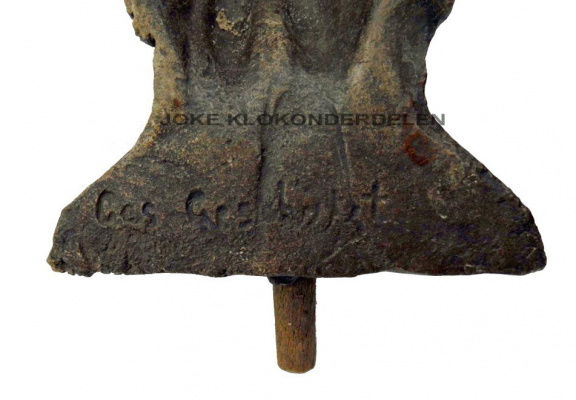 Klokornament uil = gesigneerd = zeldzaam ! = 36667 - Afbeelding 3