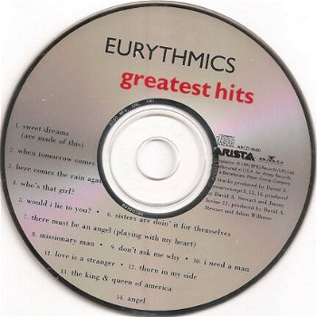 CD - Eurythmics - Greatest Hits - 1