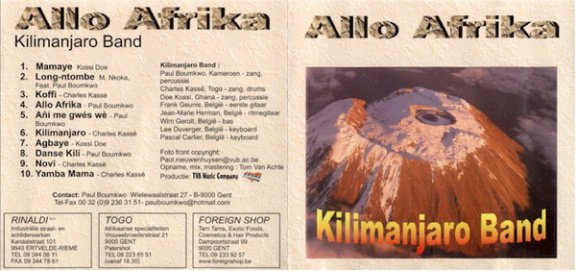 CD - Kilimanjaro Band - Allo Africa - 1