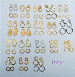 === Ketting haken / ringen = 18 stel = 32616