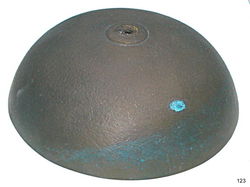 Bronzen comtoise bel, Ø 14,2 cm, ref: art.nr. 123.