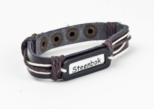 beste meester cadeau leren armband met zwart touw - 2