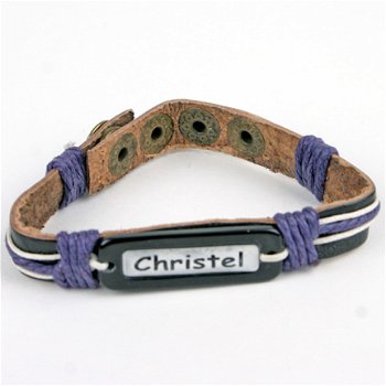 beste meester cadeau leren armband met zwart touw - 6