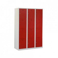 Locker (helmkast) 15 deuren h180xb120xd50cm