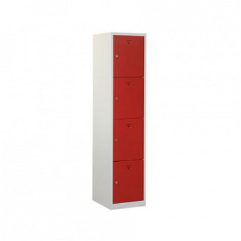 Locker (helmkast) 4 deuren h180xb40xd50cm - 1