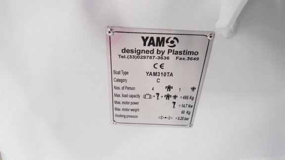 AANBIEDING! Nieuwe YAM 310TA Alu RIB met nieuwe Yamaha F9.9 - 7
