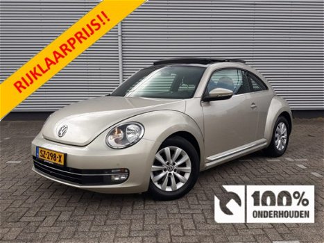 Volkswagen Beetle - 1.2 TSI DESIGN Automaat RIJKLAAR panoramadak, airconditioning, lm-velgen, full m - 1