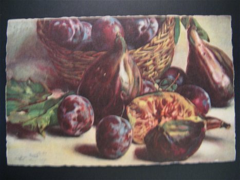 6 x Originele vintage ansichtkaarten Ballerini & Fratini Chiostri jaren '40...Fruit - 4