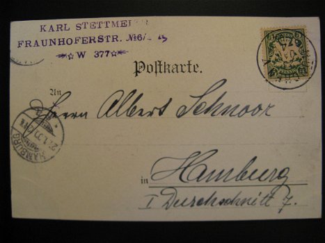 2 x Originele antieke ansichtkaarten Schäffertanz 1900 - Tarantella 1899! - 5