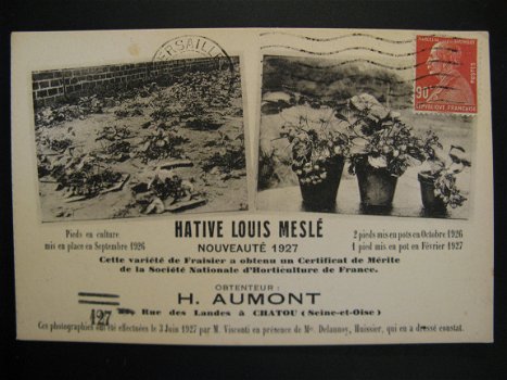 2 x Originele vintage ansichtkaarten Hative Louis Meslé - Ets Air-stop....jaren 20 - 4