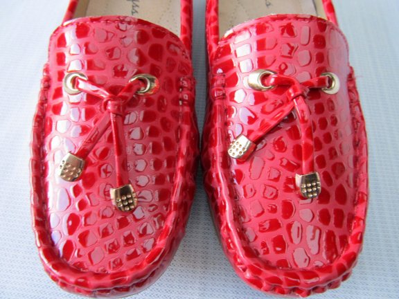 DAMES INSTAPPER / MOCCASINS / ROOD MAAT 38 / NIEUW ! - Afbeelding 5