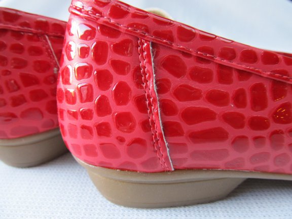 DAMES INSTAPPER / MOCCASINS / ROOD MAAT 38 / NIEUW ! - Afbeelding 6