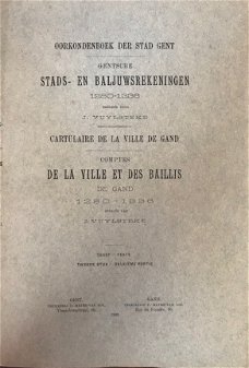 Oorkondenboek der stad Gent, Gentsche stads- en baljuwsrekeningen 1280-1336 J.Vuylsteke