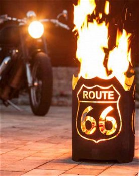 Vuurkorf ROUTE 66 rond - 1