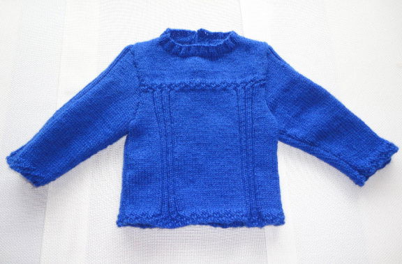 079 blauw truitje ca. maat 62 - nr. 1
