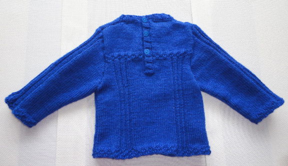 079 blauw truitje ca. maat 62 - Afbeelding 4